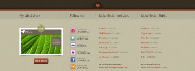 30個漂亮的頁腳網(wǎng)頁設計(2) 提升用戶體驗與視覺美感